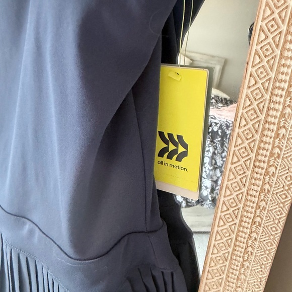 All in Motion Dark Blue Pleated Dress - Picture 4 of 6